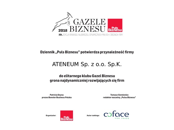 Gazela Biznesu dla Ateneum